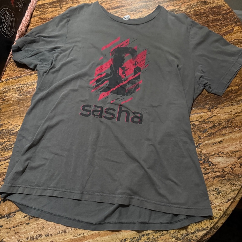 Gray Graphic Men's T-Shirt Sasha tour